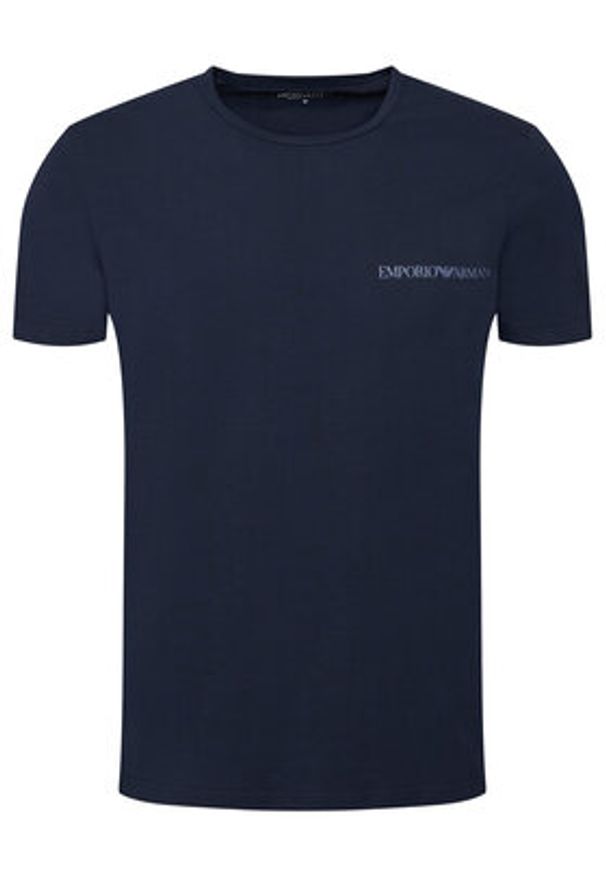 Emporio Armani Underwear Bluza EM000653 AF14976 UB102 Granatowy Regular Fit. Kolor: niebieski. Materiał: syntetyk