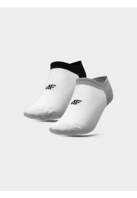 4f - Skarpetki casual przed kostkę (2-pack) damskie. Kolor: wielokolorowy. Materiał: bawełna, materiał #1