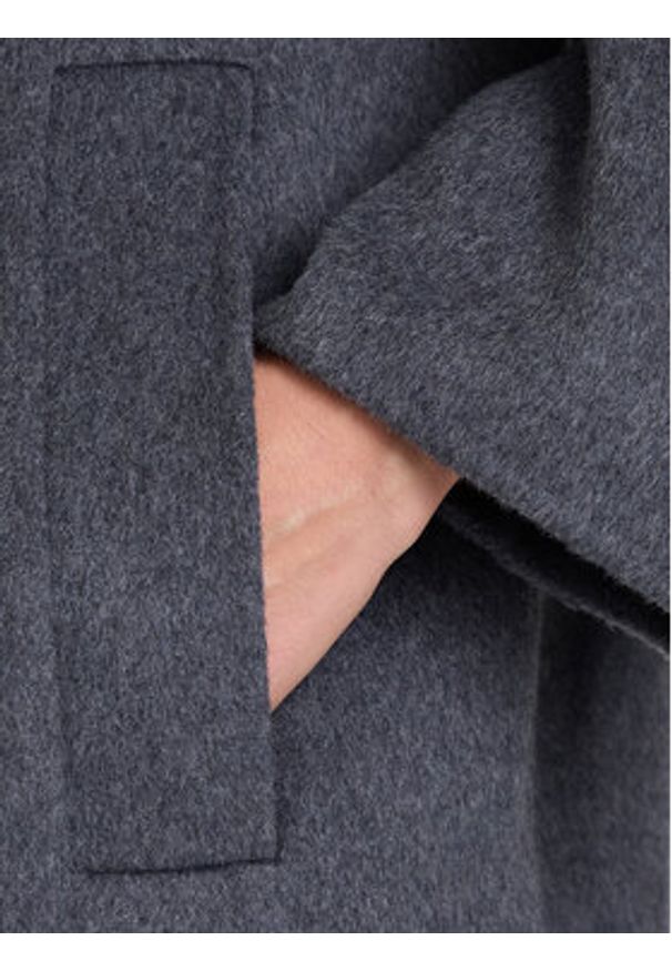 ViCOLO Płaszcz wełniany TF0003 Szary Regular Fit. Kolor: szary. Materiał: syntetyk