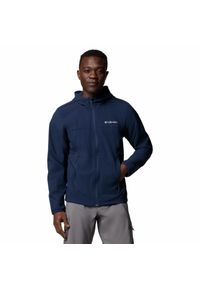 columbia - Kurtka softshellowa męska Columbia Heather Canyon II Hooded Jacket z kapturem. Typ kołnierza: kaptur. Kolor: niebieski