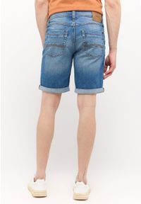 Mustang - MĘSKIE SZORTY MUSTANG Washington Shorts Denim Blue 1015149 5000 404. Materiał: denim