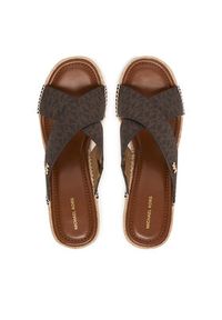 MICHAEL Michael Kors Espadryle Kenzie 40R6KZMS1B Brązowy. Kolor: brązowy. Materiał: skóra #5
