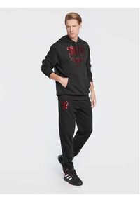 New Era Spodnie dresowe MLB Foil 60284757 Czarny Relaxed Fit. Kolor: czarny. Materiał: bawełna