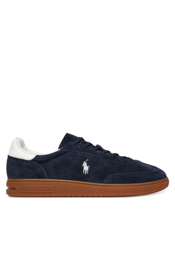 Polo Ralph Lauren Sneakersy Bedford 809978008001 Granatowy. Kolor: niebieski. Materiał: skóra, zamsz