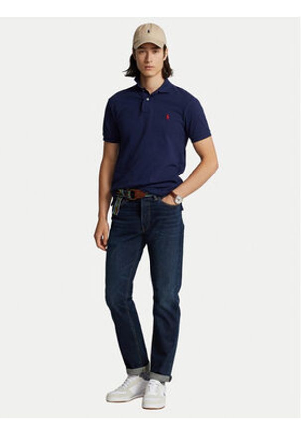 Polo Ralph Lauren Polo 710783656012 Granatowy Classic Fit. Typ kołnierza: polo. Kolor: niebieski. Materiał: bawełna