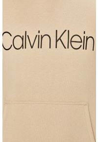 Calvin Klein - Bluza bawełniana. Okazja: na co dzień. Typ kołnierza: kaptur. Materiał: bawełna. Wzór: nadruk. Styl: casual #3