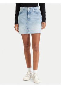 Guess Spódnica jeansowa W6RD1H D6833 Niebieski Regular Fit. Kolor: niebieski. Materiał: jeans #1