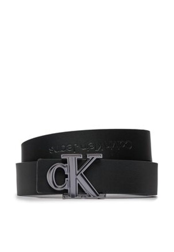Calvin Klein Jeans Pasek Męski Gift Prong Harness Lthr Belt35Mm K50K511516 Czarny. Kolor: czarny. Materiał: skóra