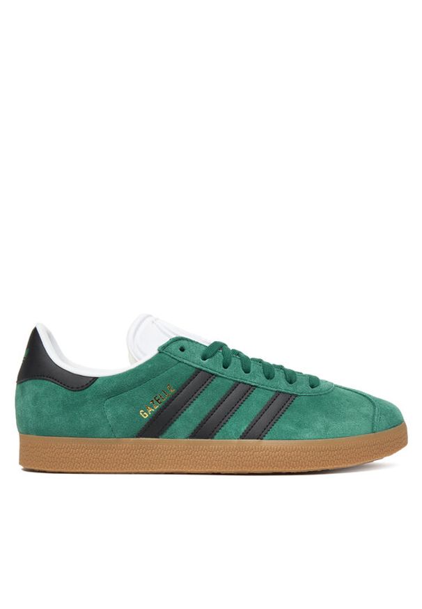 Adidas - adidas Sneakersy Gazelle IH9633 Zielony. Kolor: zielony. Materiał: skóra, zamsz. Model: Adidas Gazelle