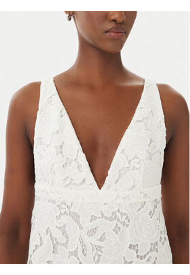 MICHAEL Michael Kors Sukienka letnia MS683HIKR1 Biały Slim Fit. Kolor: biały. Materiał: syntetyk. Sezon: lato