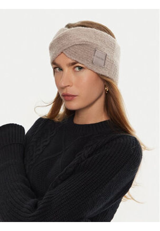 Calvin Klein Opaska materiałowa Modern Patch K60K612694 Beżowy. Kolor: beżowy. Materiał: poliamid, nylon
