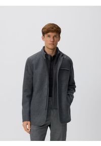 Reserved - Marynarka regular fit - ciemnoszary. Kolor: szary. Materiał: tkanina #1