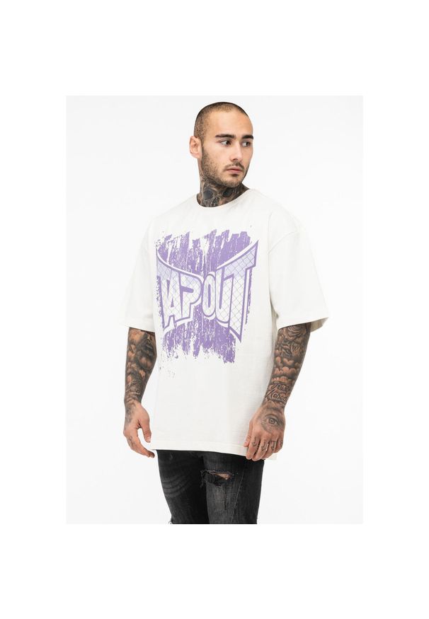 TAPOUT - Koszulka Tapout CF. Kolor: wielokolorowy, fioletowy, biały. Wzór: nadruk