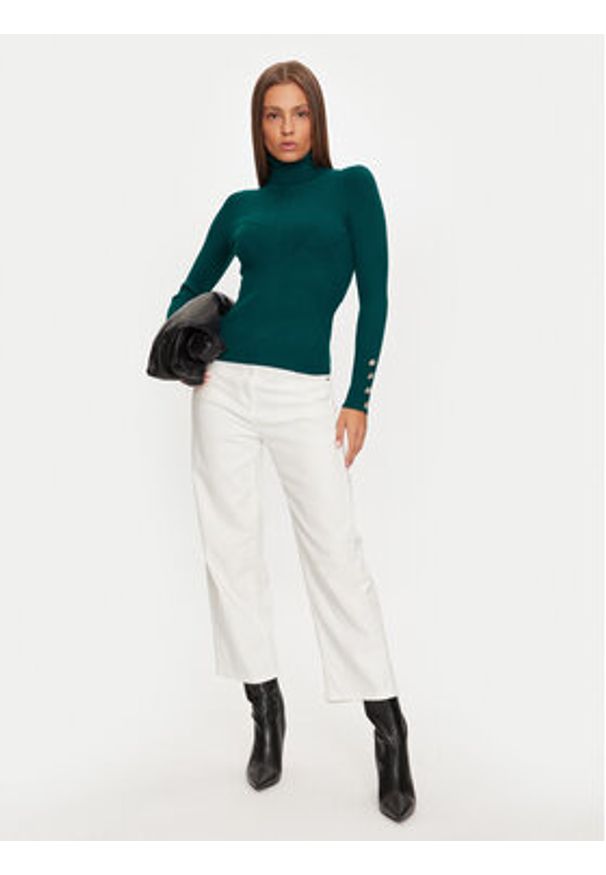 Marciano Guess Golf 4BGR02 5613Z Kolorowy Regular Fit. Typ kołnierza: golf. Materiał: wiskoza. Wzór: kolorowy