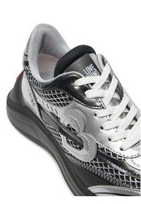 Love Moschino - LOVE MOSCHINO Sneakersy JA15406G0LIQC00B Srebrny. Kolor: srebrny. Materiał: materiał #4