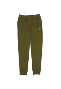 Spodnie męskie Champion Rib Cuff Pants. Kolor: zielony. Materiał: dresówka