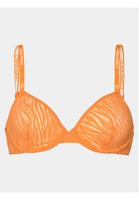 Calvin Klein Underwear Biustonosz z fiszbiną 000QF7376E Pomarańczowy. Kolor: pomarańczowy. Materiał: syntetyk #4