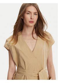 Weekend Max Mara Sukienka codzienna Mitico 2515221132 Beżowy Regular Fit. Okazja: na co dzień. Kolor: beżowy. Materiał: bawełna. Typ sukienki: proste. Styl: casual #3