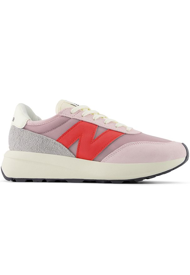 Buty unisex New Balance U370DB – różowe. Kolor: różowy. Materiał: skóra, zamsz. Szerokość cholewki: normalna. Sezon: lato