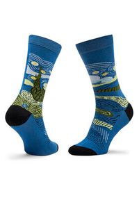 Curator Socks Skarpety wysokie unisex Starry Niebieski. Kolor: niebieski. Materiał: bawełna, materiał