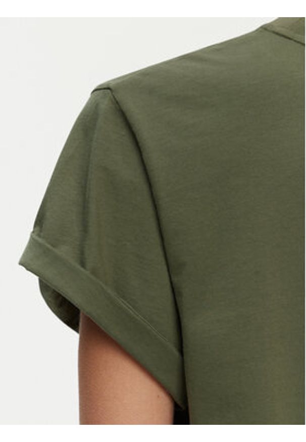Pinko - PINKO T-Shirt 104605 A2D1 V49 Zielony Regular Fit. Kolor: zielony. Materiał: bawełna