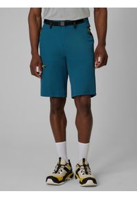 4f - 4F Spodenki trekkingowe szybkoschnące męskie - granatowe L. Kolor: niebieski. Materiał: tkanina, włókno, materiał. Długość: długie. Sport: turystyka piesza #2