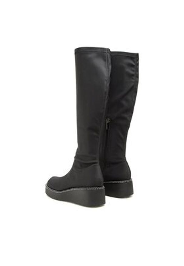 Jenny Fairy Kozaki LS5850-02 Czarny. Kolor: czarny. Materiał: skóra