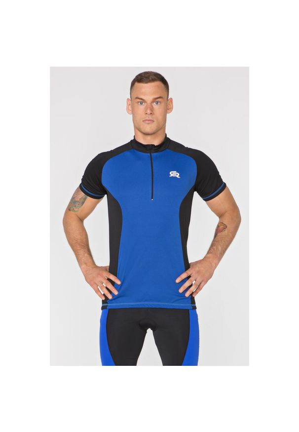 ROUGH RADICAL - Koszulka rowerowa męska Rough Radical Racer SX. Kolor: niebieski, wielokolorowy, czarny