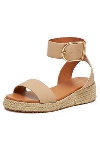 DeeZee Espadryle QS276-1 Beżowy. Kolor: beżowy. Materiał: syntetyk, materiał