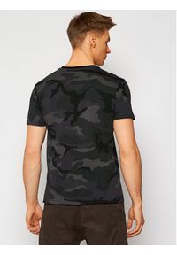 Alpha Industries T-Shirt Basic T Small Logo Camo 188505C Szary Regular Fit. Kolor: czarny. Materiał: bawełna #3
