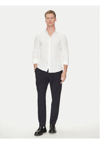 Calvin Klein Koszula K10K114299 Biały Slim Fit. Kolor: biały. Materiał: bawełna #5