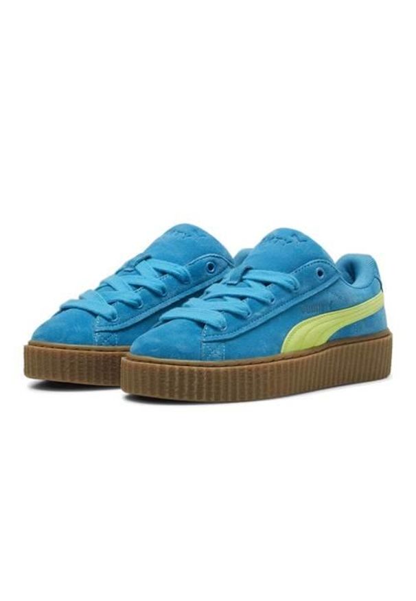 Buty do chodzenia damskie Puma Creeper Phatty Fenty By Rihanna. Okazja: na co dzień. Zapięcie: sznurówki. Kolor: niebieski. Materiał: materiał. Szerokość cholewki: normalna. Sport: turystyka piesza