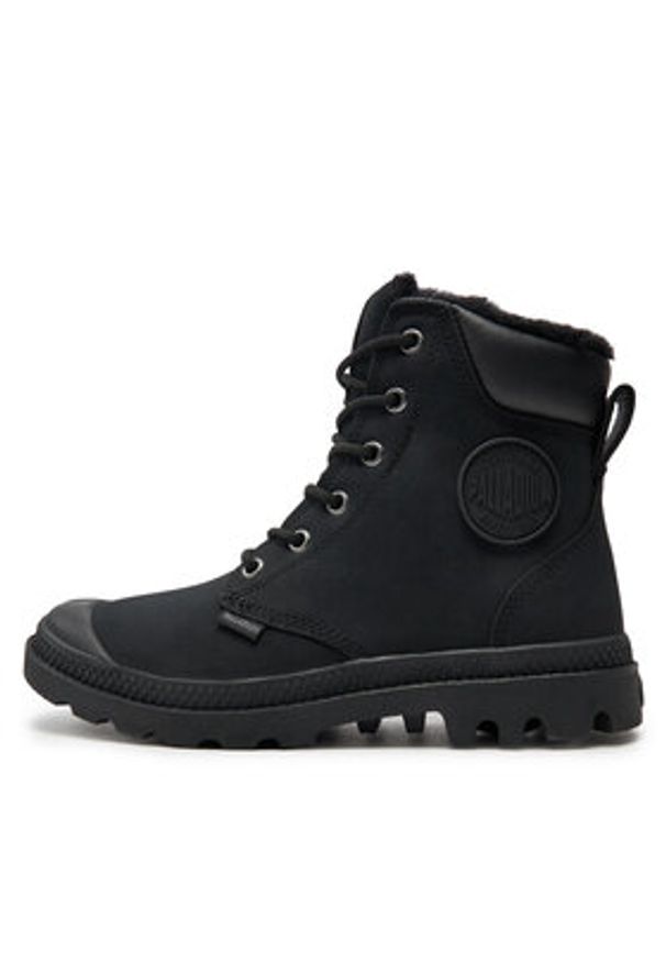 Palladium Trapery Pampa Sport Cuff Wps 72992-010-M Czarny. Kolor: czarny. Materiał: skóra. Styl: sportowy