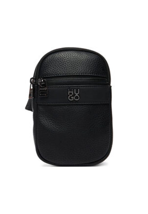 Hugo - HUGO Saszetka Quantic 50558410 Czarny. Kolor: czarny. Materiał: skóra