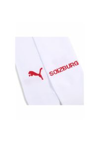 Puma - Męskie gładkie skarpety FC Red Bull Salzburg 24/25 PUMA White Red. Kolor: biały, czerwony, wielokolorowy. Wzór: gładki. Sport: piłka nożna