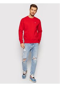 Tommy Jeans Bluza Fleece DM0DM09591 Czerwony Regular Fit. Kolor: czerwony. Materiał: bawełna