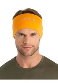 Opaska na głowe Unisex Icebreaker Merino 200 Oasis Headband. Kolor: pomarańczowy. Materiał: wełna. Styl: sportowy