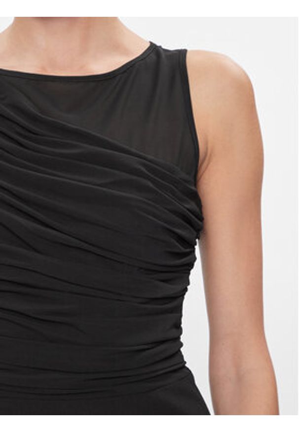 DKNY Sukienka koktajlowa DD3KP365 Czarny Regular Fit. Kolor: czarny. Materiał: syntetyk. Styl: wizytowy