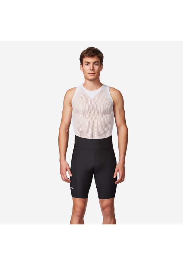 VAN RYSEL - Spodenki rowerowe szosowe męskie Van Rysel EDR. Kolor: czarny. Sport: kolarstwo