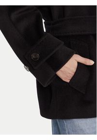 Marella Płaszcz wełniany Dovere 2523086112 Czarny Regular Fit. Kolor: czarny. Materiał: wełna