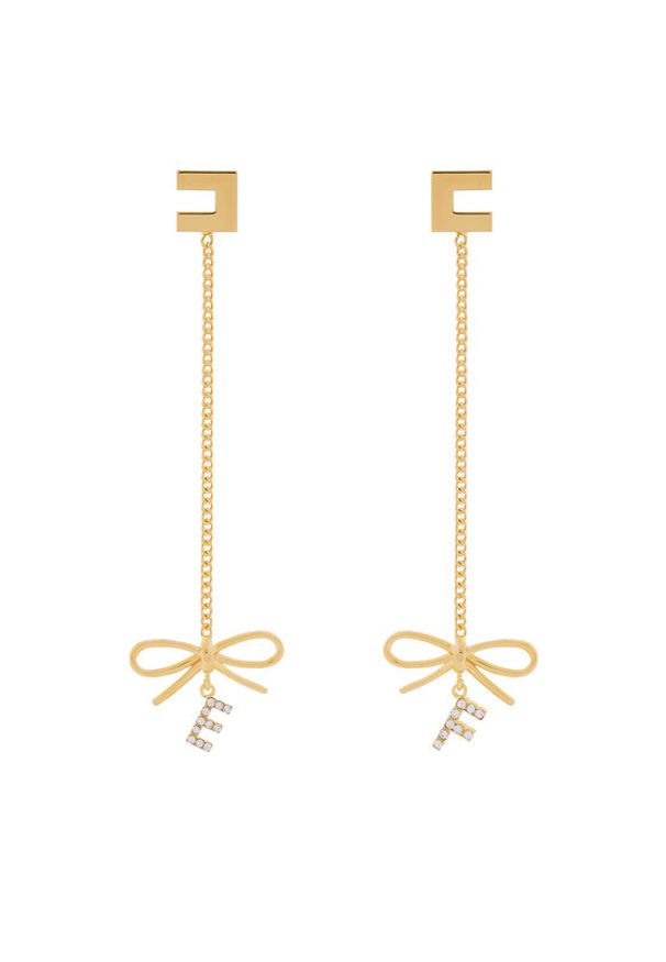 Elisabetta Franchi Kolczyki OR-49A-52E2-V160 Złoty. Materiał: metalowe. Kolor: złoty