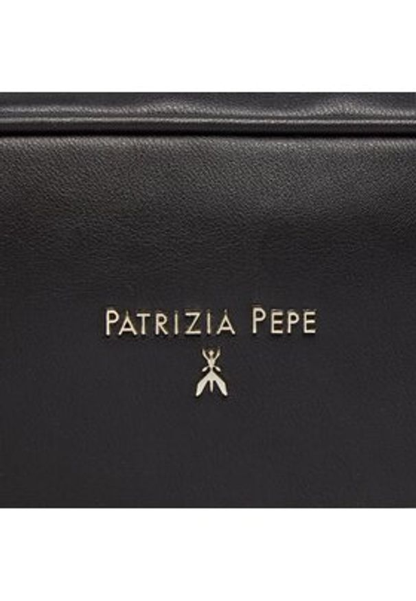 Patrizia Pepe Torebka 8B8985/E043-K103 Czarny. Kolor: czarny. Materiał: skórzane
