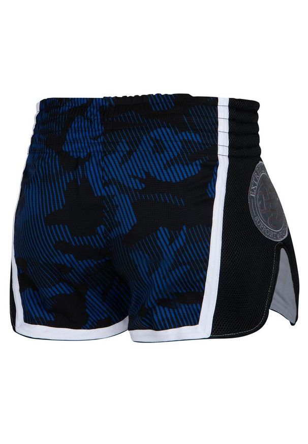 Spodenki Muay Thai męskie EXTREME HOBBY HAVOC. Kolor: niebieski. Materiał: poliester, elastan