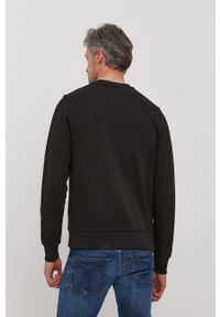 Calvin Klein Bluza męska kolor czarny z nadrukiem. Okazja: na co dzień. Kolor: czarny. Materiał: bawełna. Wzór: nadruk. Styl: casual #5