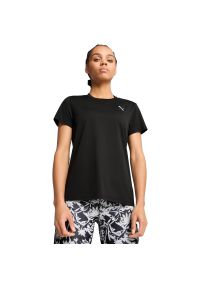 Koszulka Puma W Tad Essential Crew Tee, Kobiety. Kolor: czarny. Materiał: poliester, materiał