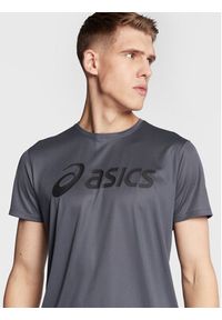 Asics T-Shirt Core 2011C334 Szary Regular Fit. Kolor: szary. Materiał: syntetyk #4