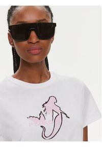 Pinko T-Shirt 100789 A1OC Biały Regular Fit. Kolor: biały. Materiał: bawełna #3