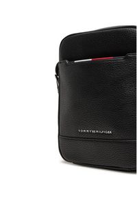 TOMMY HILFIGER - Tommy Hilfiger Saszetka Th Central Mini Reporter AM0AM13486 Czarny. Kolor: czarny. Materiał: skóra