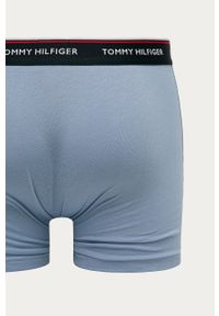 TOMMY HILFIGER - Tommy Hilfiger - Bokserki (3-pack). Kolor: niebieski. Materiał: bawełna, dzianina, elastan. Wzór: gładki #4