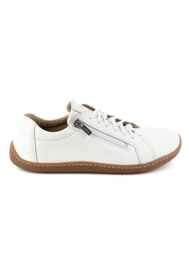 Olivier Buty minimalistyczne barefoot skórzane damskie 1242 białe. Kolor: biały. Materiał: skóra. Szerokość cholewki: normalna. Styl: elegancki